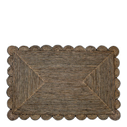 APALA Rug in Jute - Natural and Black - 200 x 300 cm