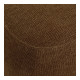 Pouf LISETTE en tissu velours marbré - Tabac