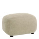 Pouf LISETTE en tissu velours marbré - Dune