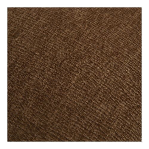 Banc coffre LISETTE en tissu velours marbré - Tabac