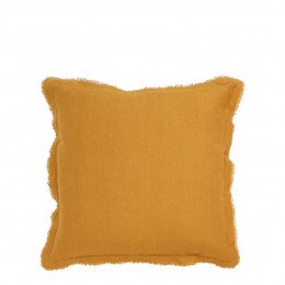 Coussin LÉA lin - Safran