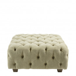 THEA Sage Linen Pouf
