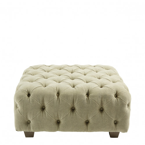 THEA Sage Linen Pouf