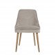 Chaise MARCUS en velours - Grège